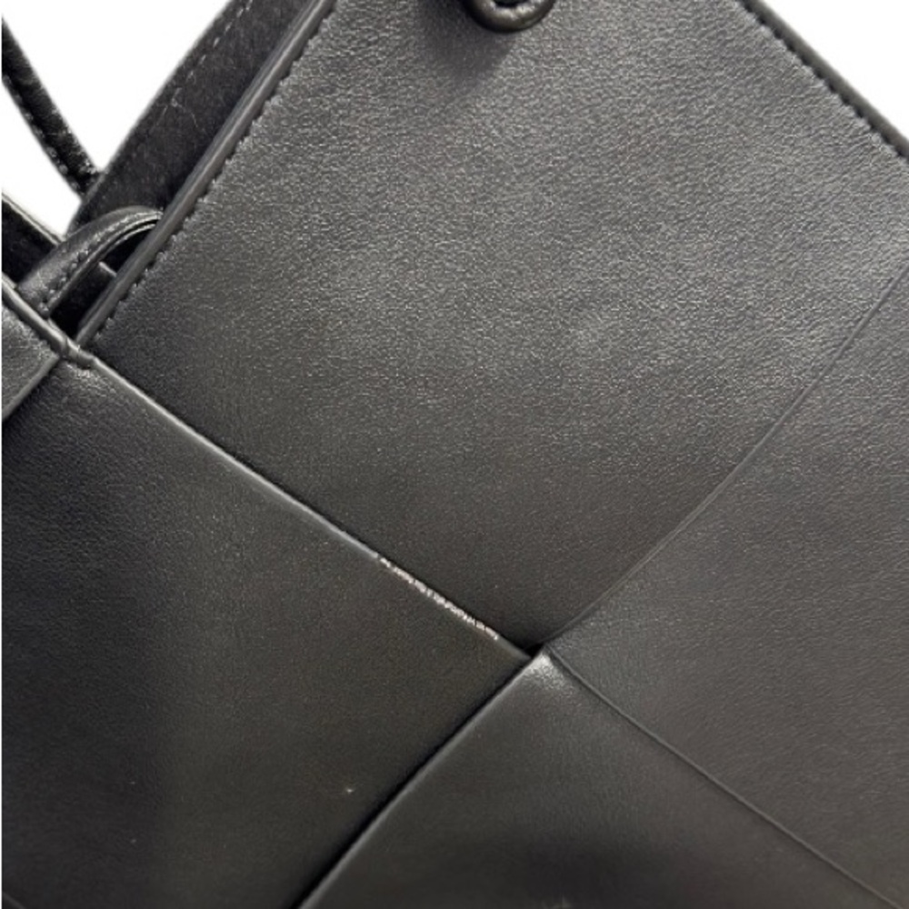 Bob Ore Black Contexture Leather Tote With Removable Suede Compartment Bag - Picture 13 of 15
